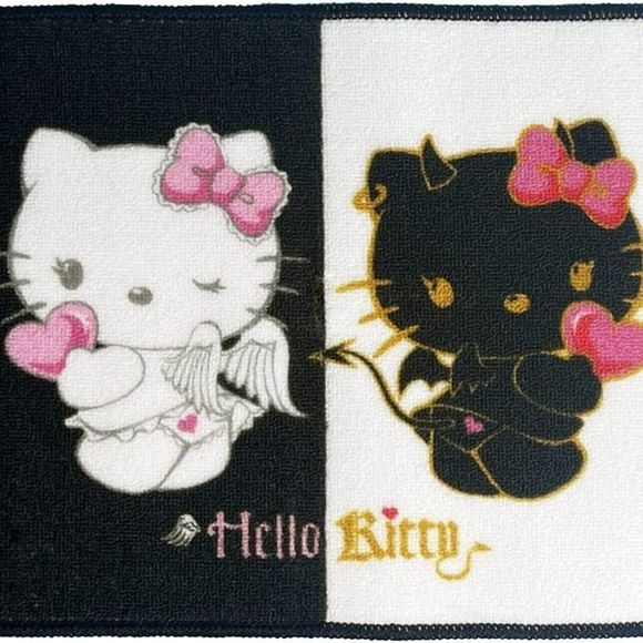 Cartoon Cat Bathroom Rug Hello Kitty Bath Mat 16x24 Inch - Picture 1 of 6